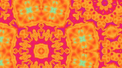 Abstract Radiant Burst with Soft Grain Texture, Symmetrical Glow Pattern in Psychedelic Style, Radiating Circular Abstract with Subtle Noise, Kaleidoscopic Starburst with Gradient Flow