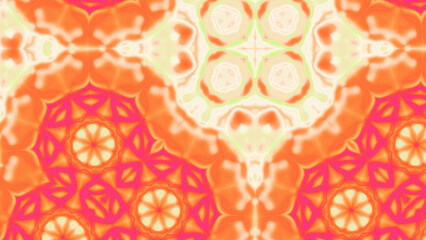 Abstract Radiant Burst with Soft Grain Texture, Symmetrical Glow Pattern in Psychedelic Style, Radiating Circular Abstract with Subtle Noise, Kaleidoscopic Starburst with Gradient Flow