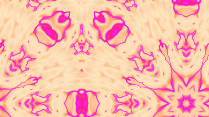 Abstract Radiant Burst with Soft Grain Texture, Symmetrical Glow Pattern in Psychedelic Style, Radiating Circular Abstract with Subtle Noise, Kaleidoscopic Starburst with Gradient Flow