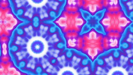 Abstract Radiant Burst with Soft Grain Texture, Symmetrical Glow Pattern in Psychedelic Style, Radiating Circular Abstract with Subtle Noise, Kaleidoscopic Starburst with Gradient Flow