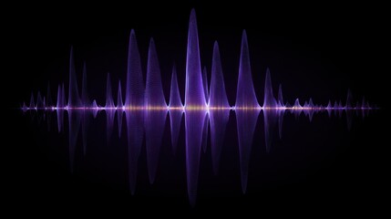 Abstract sound wave graphic
