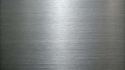 The brushed metal texture creates a sleek and modern background with its subtle lines and polished surface