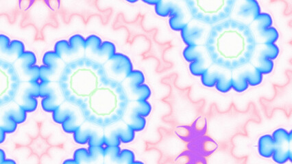 Abstract Radiant Burst with Soft Grain Texture, Symmetrical Glow Pattern in Psychedelic Style, Radiating Circular Abstract with Subtle Noise, Kaleidoscopic Starburst with Gradient Flow