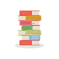 Stacked Books Icon Vector Design.