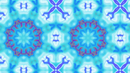 Fototapeta premium Abstract Radiant Burst with Soft Grain Texture, Symmetrical Glow Pattern in Psychedelic Style, Radiating Circular Abstract with Subtle Noise, Kaleidoscopic Starburst with Gradient Flow