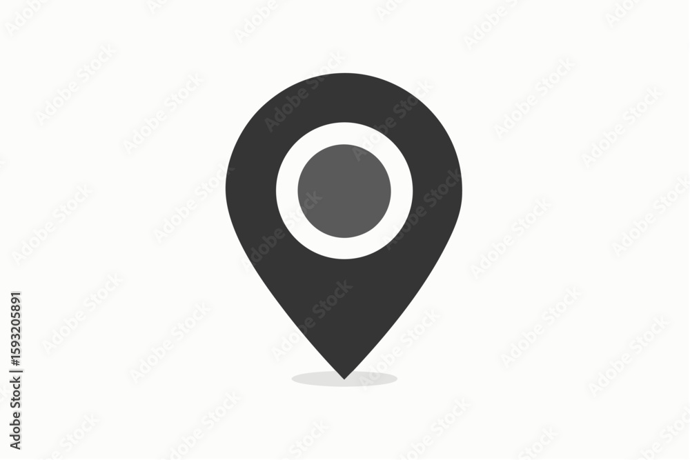 Poster a diverse set of 3d map pointer icons and pin markers, symbolizing location and navigation