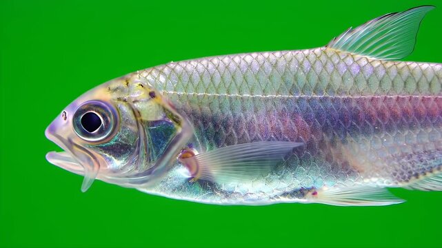 3D Realistic Candiru Fish Vandellia Cirrhosa Isolated on Green Screen for Production