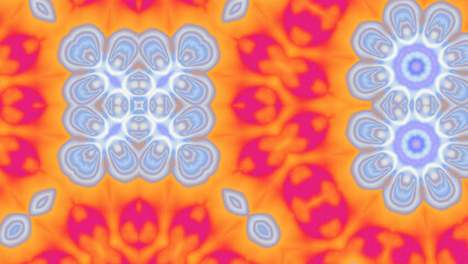 Abstract Radiant Burst with Soft Grain Texture, Symmetrical Glow Pattern in Psychedelic Style, Radiating Circular Abstract with Subtle Noise, Kaleidoscopic Starburst with Gradient Flow