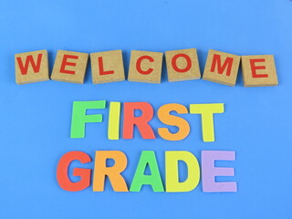 Wood letters form the word 