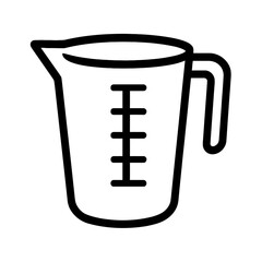 Kitchen Measuring Cup Vector - Essential Tool for Baking and Cooking Accuracy