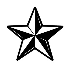 Classic Five-Point Star Vector - Symbol of Excellence and Success
