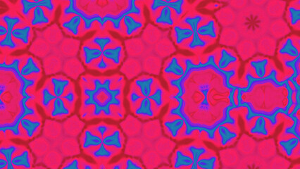 Abstract Radiant Burst with Soft Grain Texture, Symmetrical Glow Pattern in Psychedelic Style, Radiating Circular Abstract with Subtle Noise, Kaleidoscopic Starburst with Gradient Flow