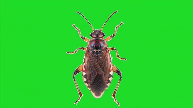 Realistic 3D Proturans Insect on Green Screen for Wildlife Production