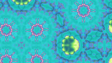 Abstract Radiant Burst with Soft Grain Texture, Symmetrical Glow Pattern in Psychedelic Style, Radiating Circular Abstract with Subtle Noise, Kaleidoscopic Starburst with Gradient Flow