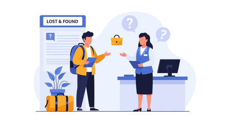 Lost Item Inquiry Customer Service at Lost and Found Office Assistance