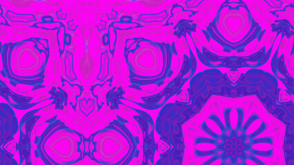 Abstract Radiant Burst with Soft Grain Texture, Symmetrical Glow Pattern in Psychedelic Style, Radiating Circular Abstract with Subtle Noise, Kaleidoscopic Starburst with Gradient Flow