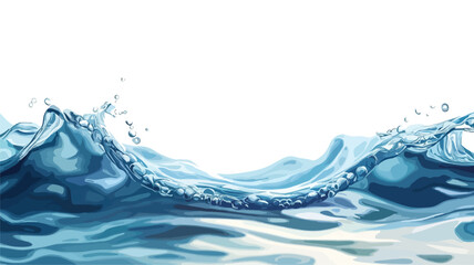 Tranquil Stream in Natural Wide Angle