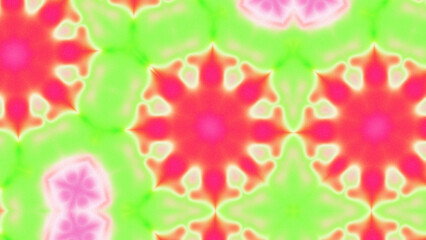 Abstract Radiant Burst with Soft Grain Texture, Symmetrical Glow Pattern in Psychedelic Style, Radiating Circular Abstract with Subtle Noise, Kaleidoscopic Starburst with Gradient Flow