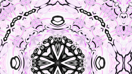 Abstract Radiant Burst with Soft Grain Texture, Symmetrical Glow Pattern in Psychedelic Style, Radiating Circular Abstract with Subtle Noise, Kaleidoscopic Starburst with Gradient Flow