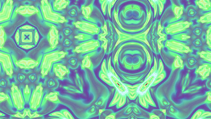 Abstract Radiant Burst with Soft Grain Texture, Symmetrical Glow Pattern in Psychedelic Style, Radiating Circular Abstract with Subtle Noise, Kaleidoscopic Starburst with Gradient Flow
