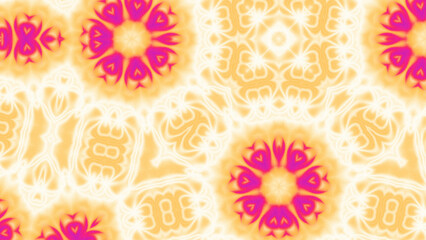 Abstract Radiant Burst with Soft Grain Texture, Symmetrical Glow Pattern in Psychedelic Style, Radiating Circular Abstract with Subtle Noise, Kaleidoscopic Starburst with Gradient Flow