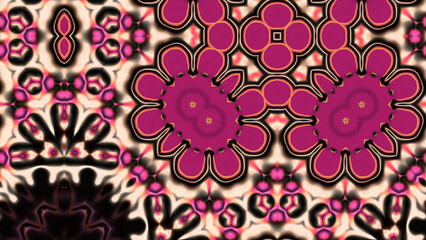 Abstract Radiant Burst with Soft Grain Texture, Symmetrical Glow Pattern in Psychedelic Style, Radiating Circular Abstract with Subtle Noise, Kaleidoscopic Starburst with Gradient Flow