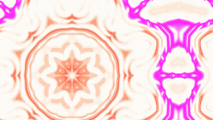 Abstract Radiant Burst with Soft Grain Texture, Symmetrical Glow Pattern in Psychedelic Style, Radiating Circular Abstract with Subtle Noise, Kaleidoscopic Starburst with Gradient Flow