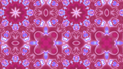 Abstract Radiant Burst with Soft Grain Texture, Symmetrical Glow Pattern in Psychedelic Style, Radiating Circular Abstract with Subtle Noise, Kaleidoscopic Starburst with Gradient Flow