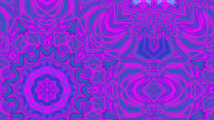 Abstract Radiant Burst with Soft Grain Texture, Symmetrical Glow Pattern in Psychedelic Style, Radiating Circular Abstract with Subtle Noise, Kaleidoscopic Starburst with Gradient Flow