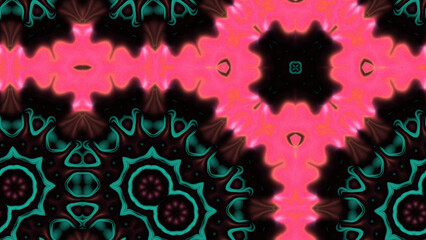 Abstract Radiant Burst with Soft Grain Texture, Symmetrical Glow Pattern in Psychedelic Style, Radiating Circular Abstract with Subtle Noise, Kaleidoscopic Starburst with Gradient Flow