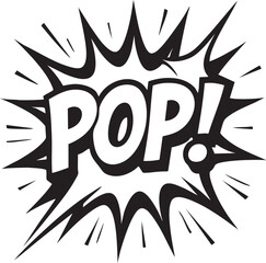 Fototapeta premium Bold Pop Art Explosion Dynamic Vector Graphic with Burst Effect for Creative Design Projects