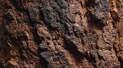 Weathered tree bark with deep furrows creating rich natural textures for organic backgrounds