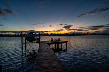 Fototapeta premium Ortega River, Jacksonville, Florida