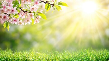 Obraz premium Spring blossoms and sunshine