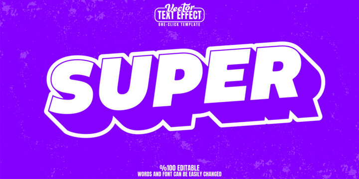 Bold editable text effect, customizable retro and vibrant 3d font style - Powered by Adobe