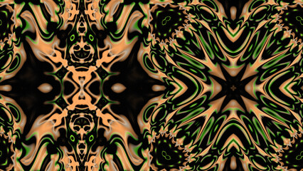 Abstract Radiant Burst with Soft Grain Texture, Symmetrical Glow Pattern in Psychedelic Style, Radiating Circular Abstract with Subtle Noise, Kaleidoscopic Starburst with Gradient Flow