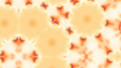 Abstract Radiant Burst with Soft Grain Texture, Symmetrical Glow Pattern in Psychedelic Style, Radiating Circular Abstract with Subtle Noise, Kaleidoscopic Starburst with Gradient Flow