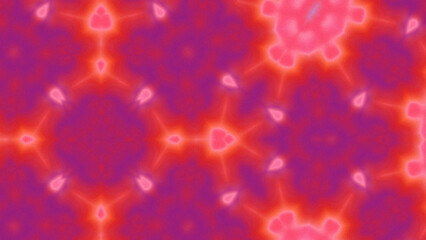 Abstract Radiant Burst with Soft Grain Texture, Symmetrical Glow Pattern in Psychedelic Style, Radiating Circular Abstract with Subtle Noise, Kaleidoscopic Starburst with Gradient Flow