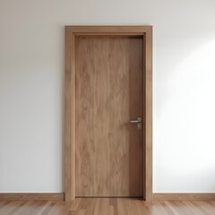 empty room with door