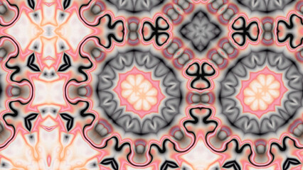 Abstract Radiant Burst with Soft Grain Texture, Symmetrical Glow Pattern in Psychedelic Style, Radiating Circular Abstract with Subtle Noise, Kaleidoscopic Starburst with Gradient Flow