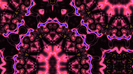 Abstract Radiant Burst with Soft Grain Texture, Symmetrical Glow Pattern in Psychedelic Style, Radiating Circular Abstract with Subtle Noise, Kaleidoscopic Starburst with Gradient Flow