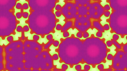 Abstract Radiant Burst with Soft Grain Texture, Symmetrical Glow Pattern in Psychedelic Style, Radiating Circular Abstract with Subtle Noise, Kaleidoscopic Starburst with Gradient Flow