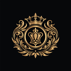 Vector set of gold vintage frames. Elegant element for design in Eastern style, place for text. Floral golden border. Lace illustration for invitations and greeting cards.