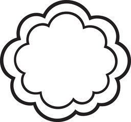 Fototapeta premium Floral Shape Outline