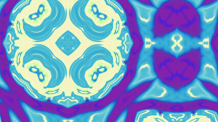Abstract Radiant Burst with Soft Grain Texture, Symmetrical Glow Pattern in Psychedelic Style,...