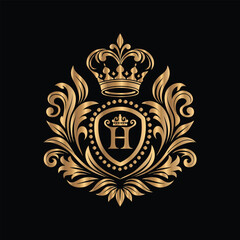 Fototapeta premium Vector set of gold vintage frames. Elegant element for design in Eastern style, place for text. Floral golden border. Lace illustration for invitations and greeting cards.