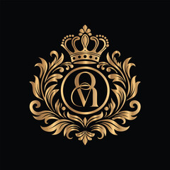 Vector set of gold vintage frames. Elegant element for design in Eastern style, place for text. Floral golden border. Lace illustration for invitations and greeting cards.