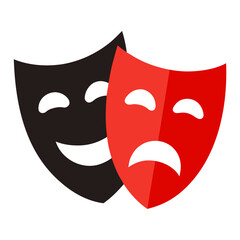 Comedy and tragedy theater masks