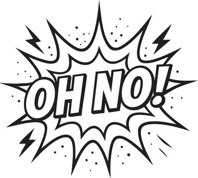 Comic Book Oh No Exclamation