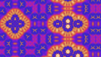 Abstract Radiant Burst with Soft Grain Texture, Symmetrical Glow Pattern in Psychedelic Style, Radiating Circular Abstract with Subtle Noise, Kaleidoscopic Starburst with Gradient Flow